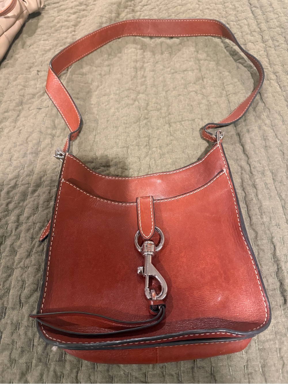 Rebecca Minkoff Leather Shoulder Bag in Brown